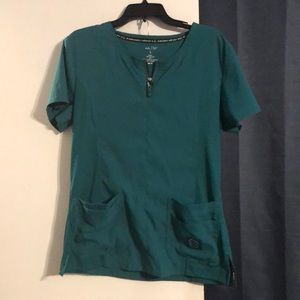 Koi Hunter green scrub top